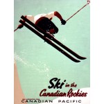 Canadian Pacific Snow Ski Rockies Poster